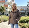 Hajni kabát barna – Innova Fashion – 3. kép